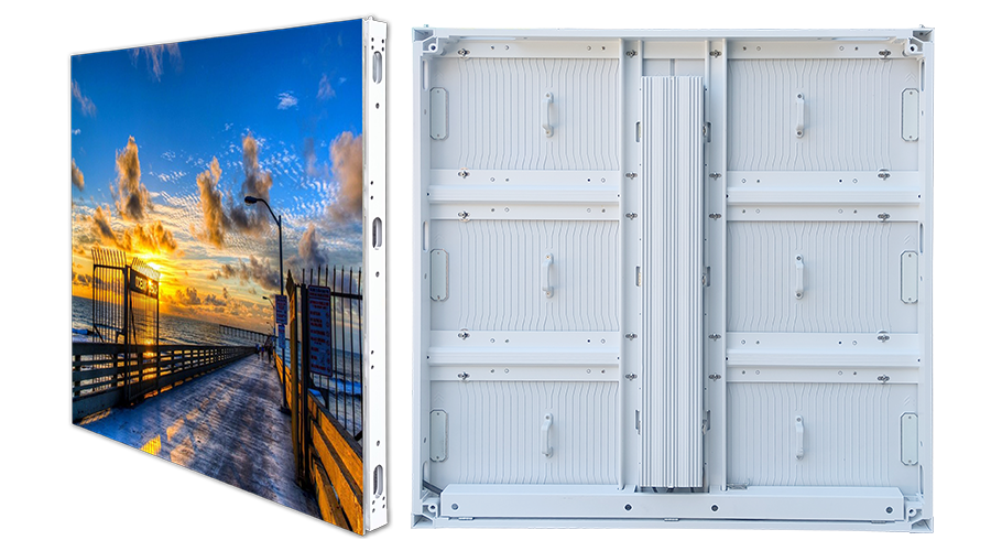 Outdoor 3D Advertising LED display IP68 energy saving front access 8000nits